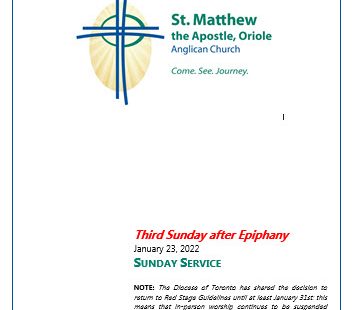 Third Sunday after the Epiphany