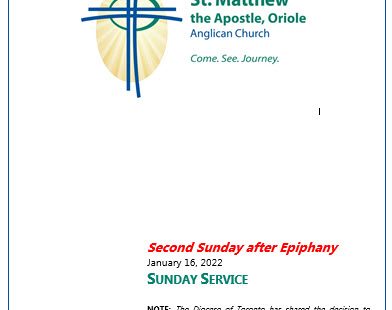 Second Sunday after Epiphany
